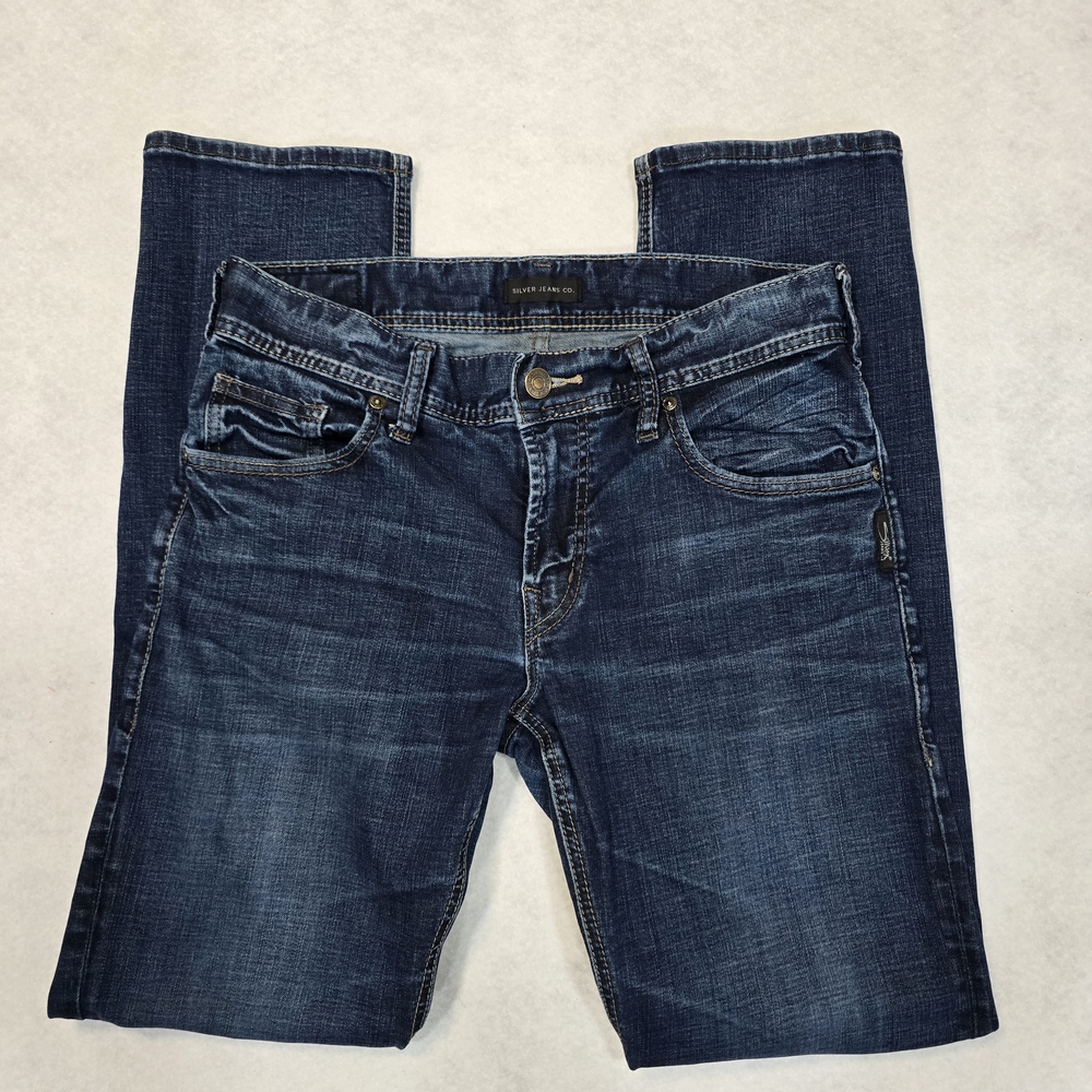 Silver Jeans Dark Indigo Straight Leg Women's Jeans